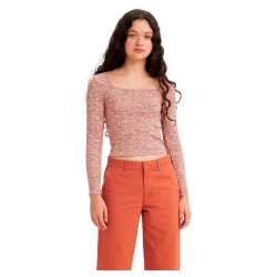 тениска,дамски,тениски,levi´s,®,magnolia,long,sleeve,t,shirt,4,color,space,dye,burnt,sienna.,earth,red.,hortens,(orange)