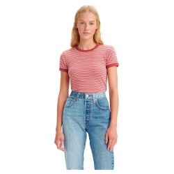 дамски,топове,levi´s,®,ringer,mini,top,pink,(bikini,stripe,earth,red)