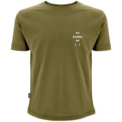 Тениска Kumu True Leather short sleeve T-shirt - Green (Dark Green) тениска,мъжки,тениски,дамски,тениски,kumu,true,leather,short,sleeve,t,shirt,green,(dark,green)