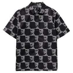 риза,с,къс,ръкав,мъжки,ризи,globe,circuits,short,sleeve,shirt,black