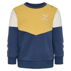 блуза,детски,блузи,hummel,happy,now,sweatshirt,yellow,blue,(sargasso,sea)