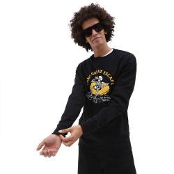 тениска,мъжки,тениски,vans,permanent,vacation,crew,long,sleeve,t,shirt,black