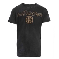 тениска,мъжки,тениски,west,coast,choppers,eagle,crest,short,sleeve,t,shirt,black,(magic,day,blue)