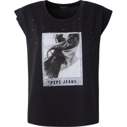 тениска,дамски,тениски,pepe,jeans,opal,short,sleeve,t,shirt,grey