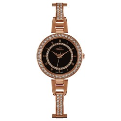 Часовник Bellevue D38 woman watch - Golden (Rose / Black / Mineral) часовник,часовници,bellevue,d38,woman,watch,golden,(rose,black,mineral)