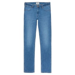 дънки,мъжки,панталони,wrangler,greensboro,regular,straight,fit,jeans,blue,(softwear)