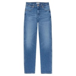 Дънки Wrangler W27Mylz71 Straight Mom Fit jeans - Blue (Smoke Sea) дънки,дамски,панталони,wrangler,w27mylz71,straight,mom,fit,jeans,blue,(smoke,sea)