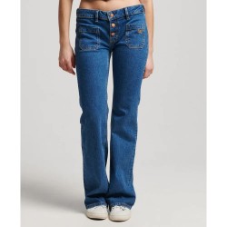 дънки,дамски,панталони,superdry,vintage,low,rise,slim,flare,jeans,van,dyke,mid,used,(blue)