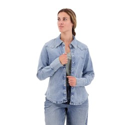 дамски,блузи,дамски,ризи,superdry,vintage,denim,western,shirt,blue