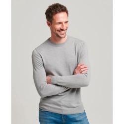 блуза,мъжки,пуловери,superdry,vintage,emb,cotton,cash,sweater,grey