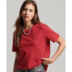 тениска,дамски,тениски,superdry,vintage,logo,emb,t,shirt,papaya,red,marl,(red)