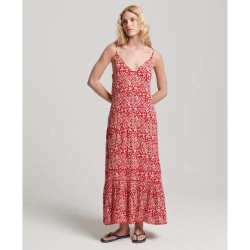 потник,дамски,поли,и,рокли,superdry,vintage,long,beach,cami,dress,boho,red,(red)