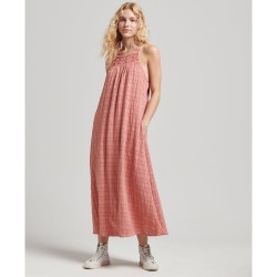 потник,дамски,поли,и,рокли,superdry,vintage,long,halter,cami,dress,pink
