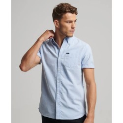 риза,с,къс,ръкав,мъжки,ризи,superdry,vintage,oxford,short,sleeve,shirt,classic,blue,(blue)