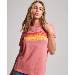 тениска,дамски,тениски,superdry,vintage,scripted,infill,t,shirt,coral,red,heather,(red)
