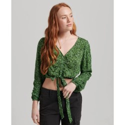 дамски,блузи,дамски,ризи,superdry,vintage,tie,front,long,sleeve,blouse,green,(rain,green,aop)