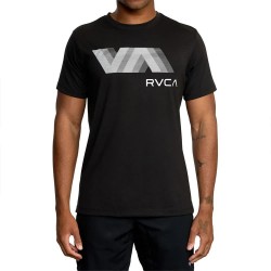 тениска,мъжки,тениски,rvca,va,blur,short,sleeve,t,shirt,black,(black)