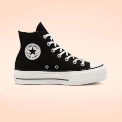Маратонки Converse Chuck Taylor All Star Platform Canvas trainers - Black (Black / White) маратонки,мъжки,маратонки,дамски,маратонки,converse,chuck,taylor,all,star,platform,canvas,trainers,black,(black,white)