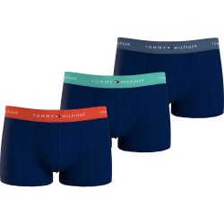боксерки,мъжко,бельо,tommy,hilfiger,signature,essential,boxers,3,units,deep,orange,jade,green,blue,coast,(blue)