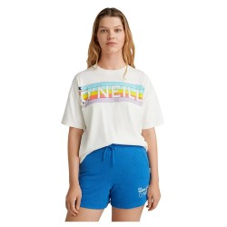 тениска,дамски,тениски,o´neill,connective,graphic,long,short,sleeve,t,shirt,snow,white,(multicolor)