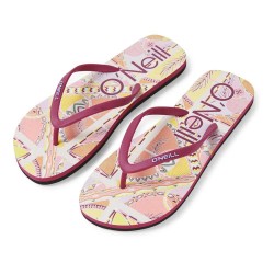 джапанки,дамски,сандали,и,чехли,o´neill,profile,graphic,flip,flops,yellow,scarf,print,(pink)