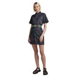 рокля,дамски,поли,и,рокли,g,star,utility,short,sleeve,dress,blue