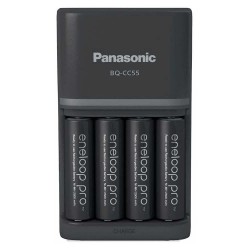 батерии,eneloop,bq,cc55,+4aa,battery,charger,silver,(black)