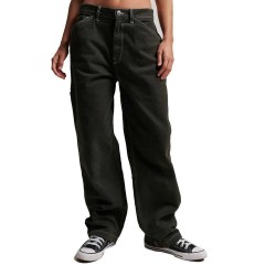 дънки,дамски,панталони,superdry,contrast,carpenter,jeans,surplus,goods,olive,(black)