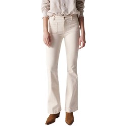 дънки,дамски,панталони,salsa,jeans,destiny,flare,fit,jeans,beige