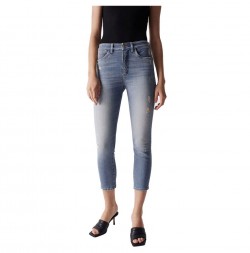 дънки,дамски,панталони,salsa,jeans,glamour,cropped,slim,fit,jeans,blue