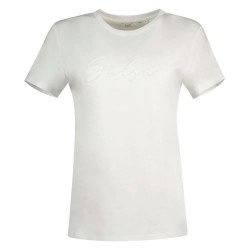тениска,дамски,тениски,salsa,jeans,logo,embroidery,short,sleeve,t,shirt,white
