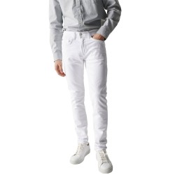 дънки,мъжки,панталони,salsa,jeans,slim,twillhite,fit,jeans,white