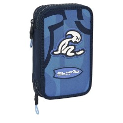 канцеларски,принадлежности,safta,double,pencil,case,multicolor,(blue)