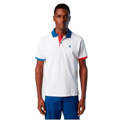 мъжки,блузи,с,яка,north,sails,graphic,692398,short,sleeve,polo,white