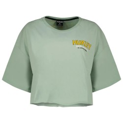 тениска,дамски,тениски,hurley,oceancare,tour,back,print,short,sleeve,t,shirt,green,(364)