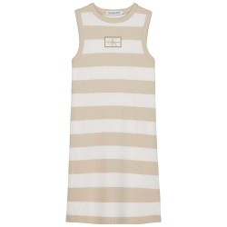 дънки,детски,поли,и,рокли,calvin,klein,jeans,rib,sleeveless,dress,beige