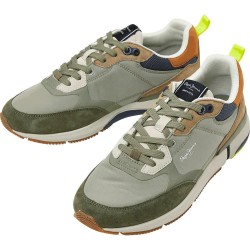 Маратонки Pepe jeans London Pro Vint trainers - Green (Khaki Green) маратонки,мъжки,маратонки,дамски,маратонки,pepe,jeans,london,pro,vint,trainers,green,(khaki,green)