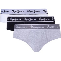 мъжко,бельо,pepe,jeans,pepe,slips,3,units,multicolor,(grey,marl)