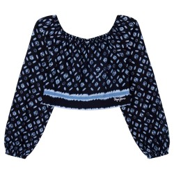 риза,с,дълъг,ръкав,детски,ризи,pepe,jeans,salma,long,sleeve,shirt,blue,(multi)