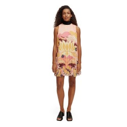 рокля,дамски,поли,и,рокли,scotch,&,soda,bow,pleated,short,dress,beige