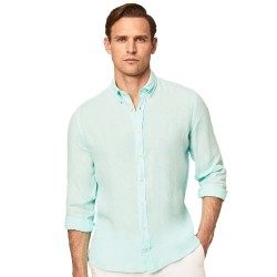 риза,с,дълъг,ръкав,мъжки,ризи,hackett,garment,dyed,long,sleeve,shirt,green