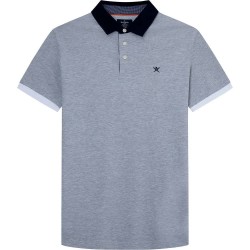 мъжки,блузи,с,яка,hackett,woven,collar,short,sleeve,polo,light,grey,marl,(grey)