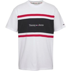 тениска,мъжки,тениски,tommy,jeans,classic,linear,cut,&,sew,short,sleeve,t,shirt,white,(white)