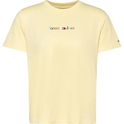 тениска,дамски,тениски,tommy,jeans,reg,color,serif,linear,short,sleeve,t,shirt,yellow,(lemon,zest)