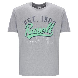 тениска,мъжки,тениски,russell,athletic,amt,a30121,short,sleeve,t,shirt,new,grey,(green)