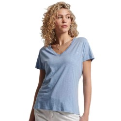 тениска,дамски,тениски,superdry,studios,slub,embroidered,short,sleeve,v,neck,t,shirt,blue,(forever,blue)