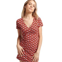 рокля,дамски,поли,и,рокли,superdry,vintage,wrap,day,dress,red