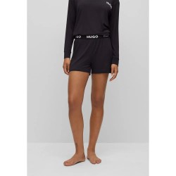 Къси панталони HUGO Unite 10247048 pyjama shorts - Black (Black) къси,панталони,дамски,пижами,hugo,unite,10247048,pyjama,shorts,black,(black)