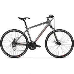 пътни,и,градски,велосипеди,kross,evado,4.0,bike,silver,(graphite,red,matt)