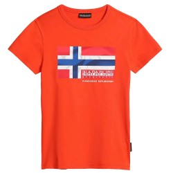 тениска,детски,тениски,napapijri,s,zamora,t,shirt,red,cherry,(orange)